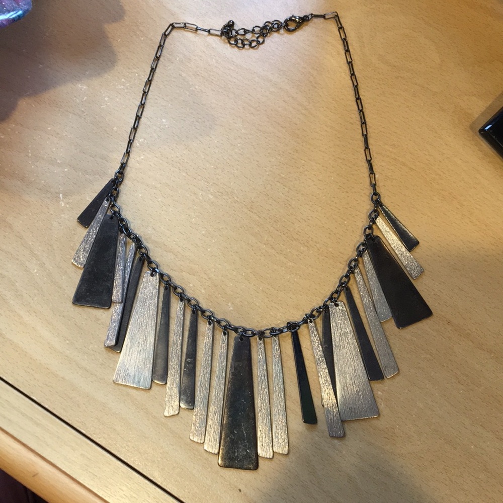 Black and silver necklace
